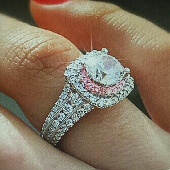 🌸 Closeout! white sapphire ring - Picture 7 of 11